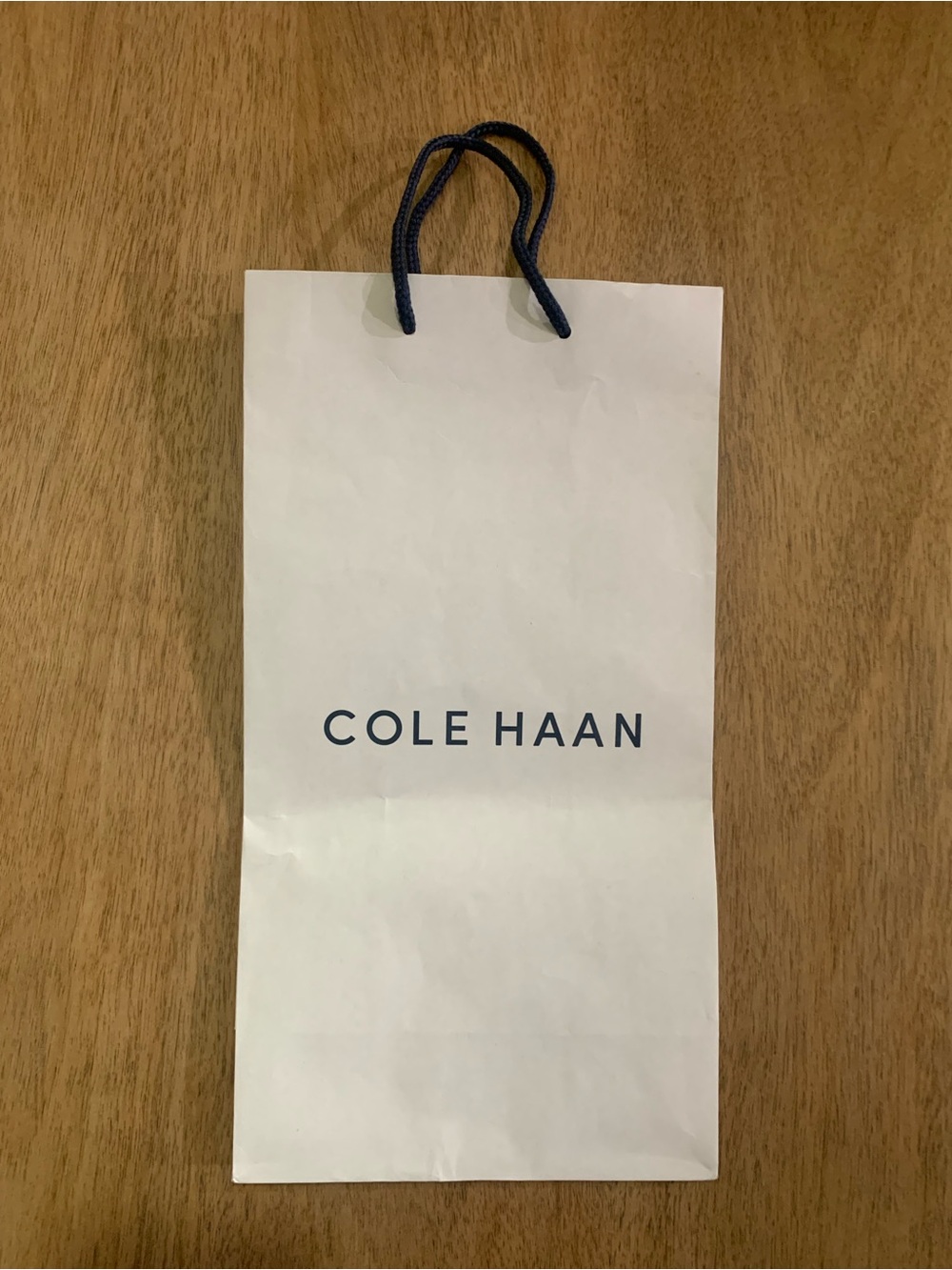 Cole Haan Shopping Gift Bag, Medium, White and blue